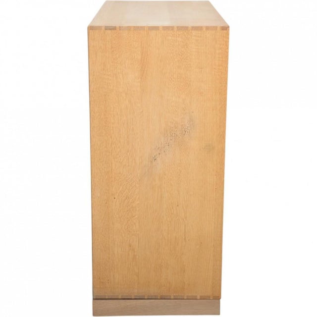 Mogens Koch deep bookcase made of oak. The bookcase is from the 1980s and appears with some marks and scratches....
