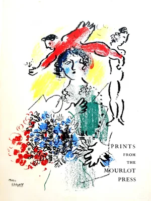 Marc Chagall - Cover - Original Lithograph 1964