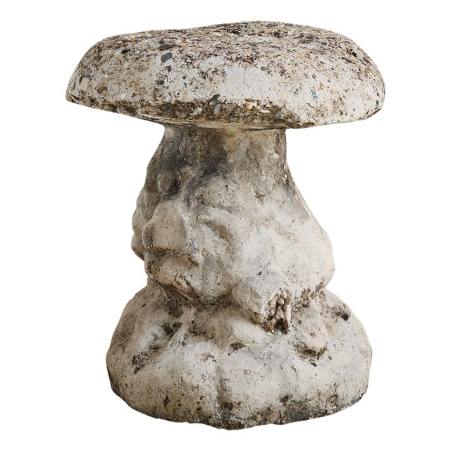 Large French Concrete Mushroom Garden Sculpture, 1960s - 2 Available For Sale