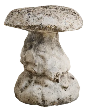 Large French Concrete Mushroom Garden Sculpture, 1960s - 2 Available