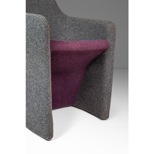 Post Modern "Venus" Lounge Accent Chair in Mohair by Simon Pengelly for Allermuir, United Kingdom, C. 2010's For Sale - Image 14 of 18