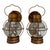 American Vintage Caged Lantern Copper Painted Outdoor Wall Sconces For Sale - Image 3 of 7