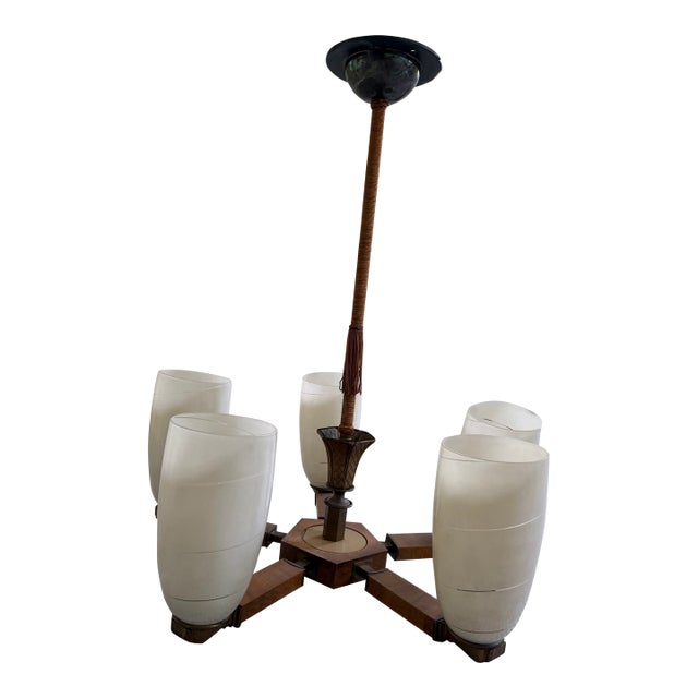 1970s Mid-Century Modern Chandelier For Sale