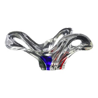 Midcentury Murano Glass Vase, 1970s For Sale