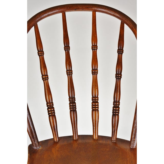 Antique Oak Spindle Back Chair Chairish