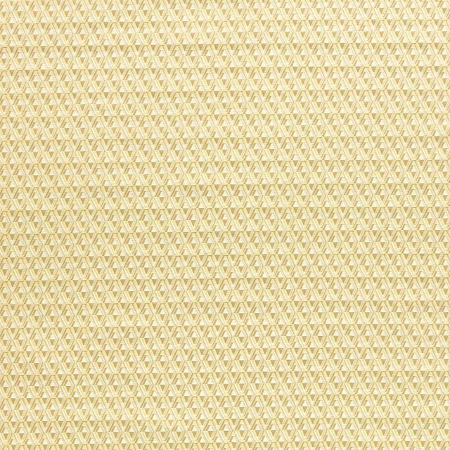Zoffany Domino Diamond Fabric in Silk Yellow - a Sample For Sale