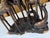 Wood Vintage African Hand-Carved Ebony Wood Intertwined Giraffe Herd For Sale - Image 7 of 15