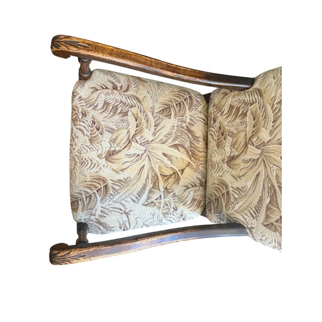 Wood Late 19th Century Palm Tree French Throne Hall Side Chair For Sale - Image 7 of 13