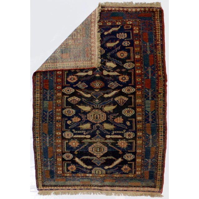 Late 19th Century Antique Persian Malayer Rug 3'4" X 4’8" For Sale - Image 5 of 5