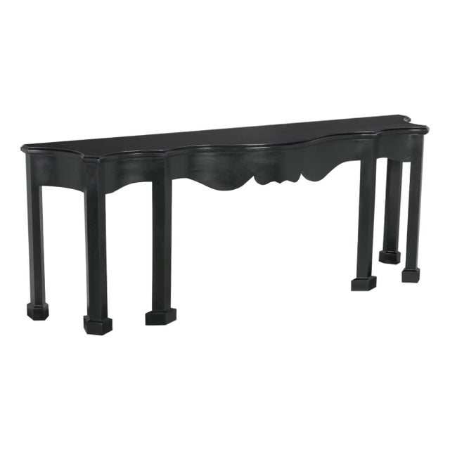 NOIR Estate Console Hand Rubbed Black For Sale