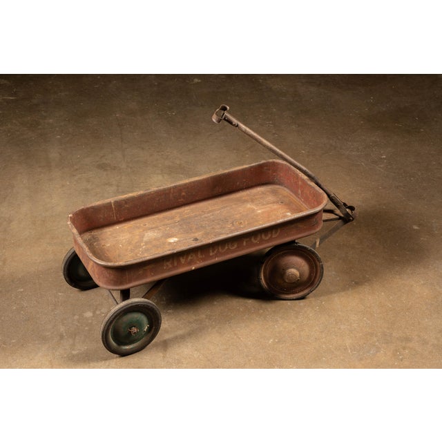 American Vintage "Rival" Dog Food Advertising Wagon For Sale - Image 3 of 6