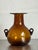 Vintage Boho Amber Blown Glass Vase For Sale In West Palm - Image 6 of 6