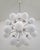 Italian 21st Century Nova Polished Nickel Matte White Murano Sputnik Chandelier by Fabio LTD For Sale - Image 3 of 5