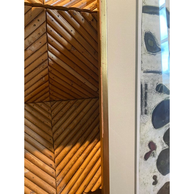 1969 Spanish Artist Marta Palau’s Framed Signed “Flor Marina” For Sale - Image 9 of 11