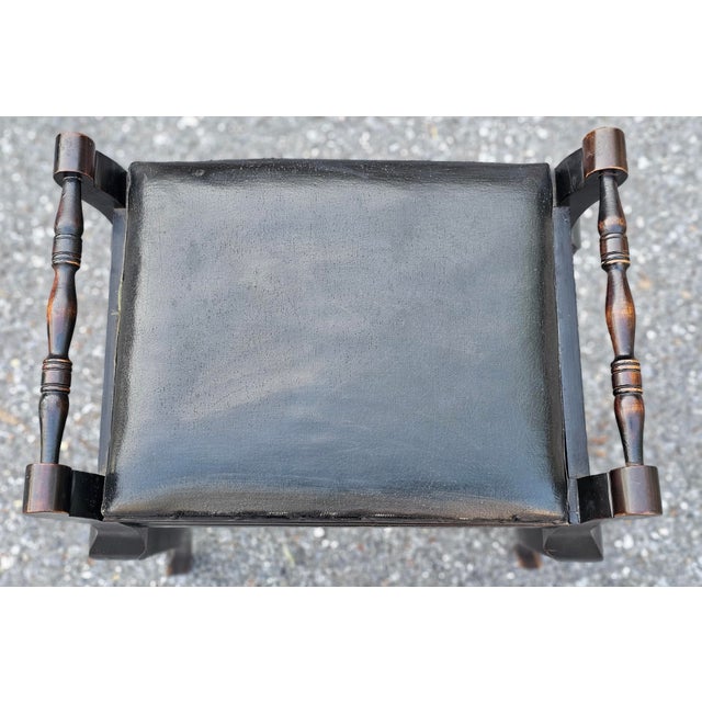 Early 20th Century Carved Wood Accent Storage Bench For Sale - Image 10 of 12