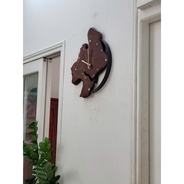 Moonlight Reverie – One-of-a-Kind Handcrafted Driftwood Wall Clock Sculpture For Sale - Image 10 of 18