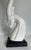 Haeger Modern Ceramic Porcelain Black and White Gazelle Sculptural Figure For Sale - Image 4 of 7