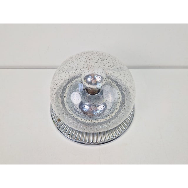 Vintage Ceiling Lamp in Chrome and Glass from Hillebrand Lighting, 1960s For Sale - Image 6 of 11