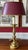 1970s Classic Brass Table Lamp With Red Tole Shade For Sale - Image 5 of 9