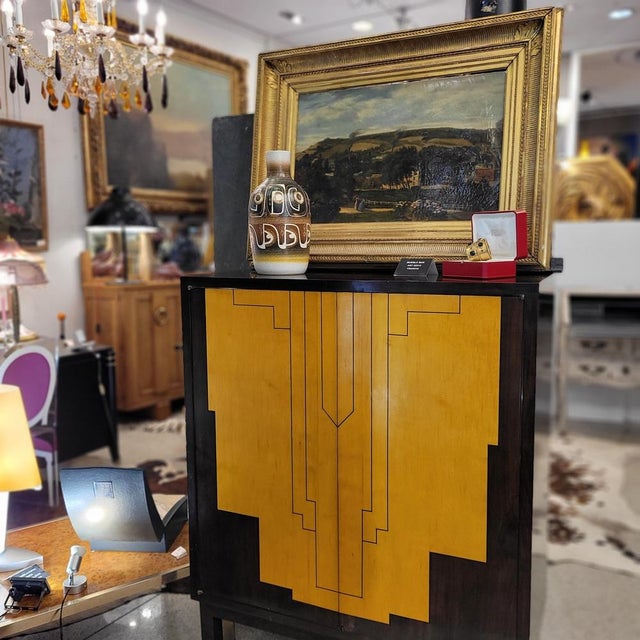 Art Deco Wooden Bar Cabinet, France, 1940s For Sale - Image 4 of 18