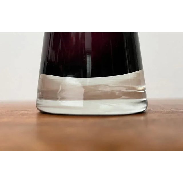 Mid-Century German Diabolo Glass Vase, 1960s For Sale - Image 12 of 13