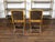 Pair of Midcentury Bamboo Folding Chairs with Slatted Design and Light Patina For Sale - Image 9 of 10
