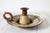 Vintage Studio Art Pottery Candle Holder Hurricane Style Lamp For Sale - Image 4 of 9