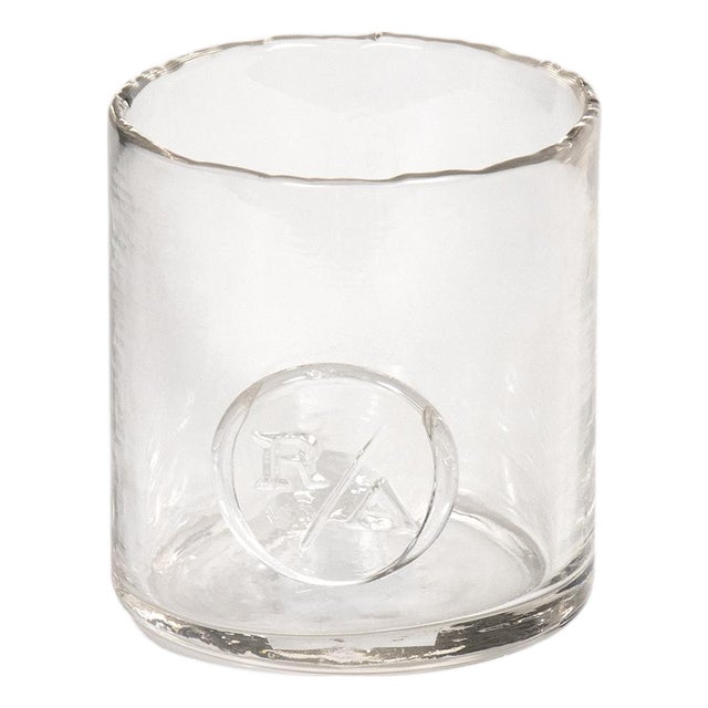 Monogram Glass Votive Small, Clear For Sale
