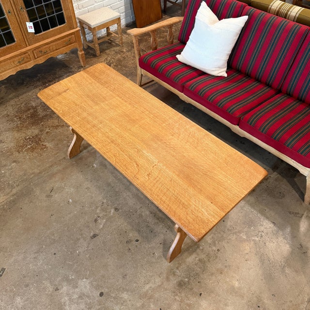 Mid-Century Modern Henning Kjærnulf, Coffee Table, Oak, Denmark, 1960s, Attributed For Sale - Image 3 of 6