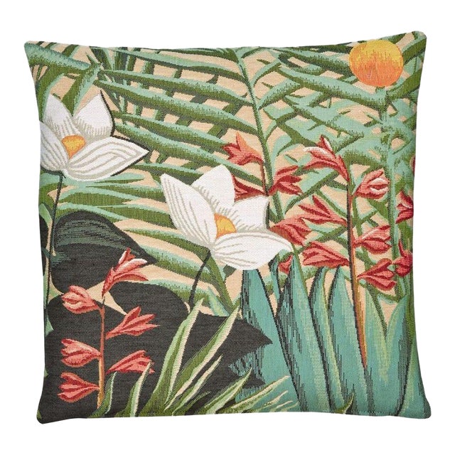Tropical Forest II Tapestry Cushion With Feather Filler - 46x46cm (18"x18") For Sale
