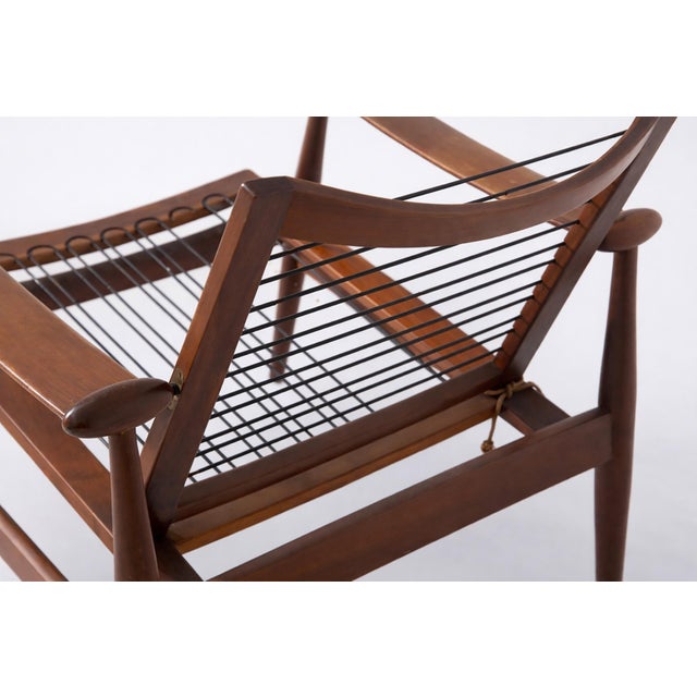 Armchairs in Metal, Walnut, and Fabric from Finn Juhl, Set of 2 For Sale - Image 15 of 18