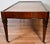 1930s Regency Style Mahogany & Leather Top Coffee Table on Casters For Sale - Image 10 of 11