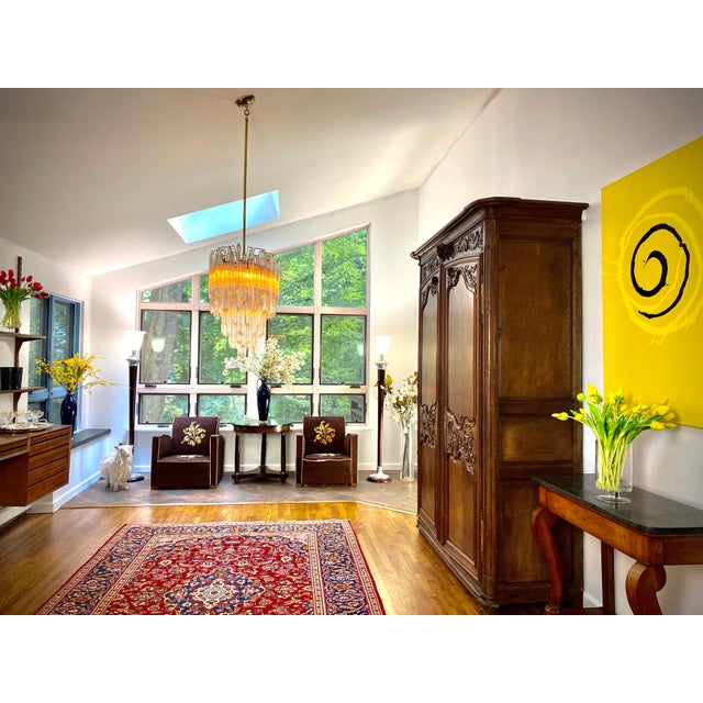 1960s Six-Tier Murano Crystal Italian 120 Quadriedri Prism Chandelier For Sale - Image 9 of 10