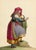 Michela De Vito, Costume of Sessano, Province of Molise in the Kingdom of Naples, 1800s, Paper For Sale