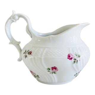 1735 Italian Ginori Roselline Tea Milk Jug Creamer, Vecchio Ginori Shape For Sale
