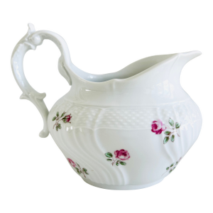 1735 Italian Ginori Roselline Tea Milk Jug Creamer, Vecchio Ginori Shape