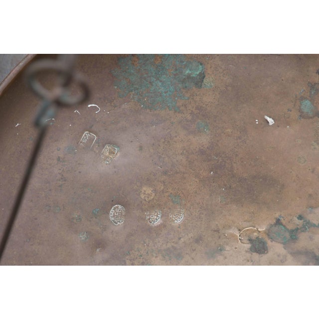 19th Century English Brass Table Scale and Weights For Sale - Image 9 of 11