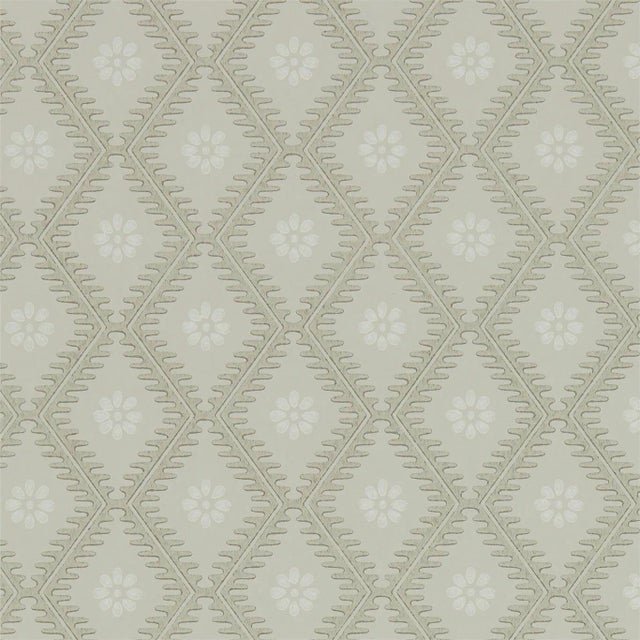 Sanderson Witney Daisy Wallpaper in Birch - a Sample For Sale