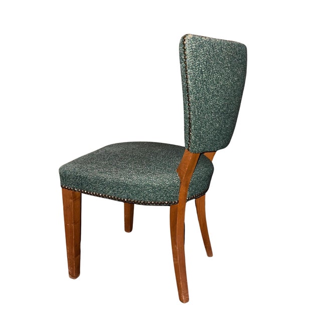 Mid-Century Modern Mid Century Modern Upholstered Side/Desk Chair For Sale - Image 3 of 8