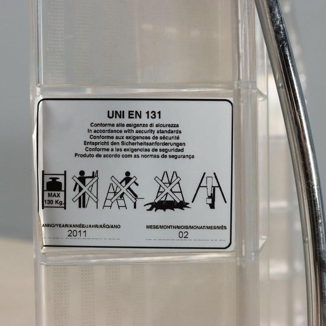 Upper Ladder attributed to Alberto Meda and Paolo Rizzato for Kartell For Sale - Image 10 of 11