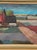 Mid-Century Modern Kai Christensen, Cubist Landscape, 1950s, Oil on Canvas, Framed For Sale - Image 3 of 10