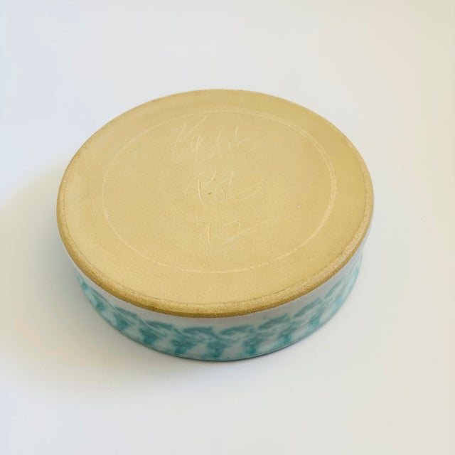 Green Large Vintage Pysht Pottery Evergreen Bowl For Sale - Image 8 of 9