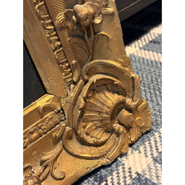 Large 19th-Century Portrait of a Gentleman in Ornate Gilt Frame For Sale In Baton Rouge - Image 6 of 8