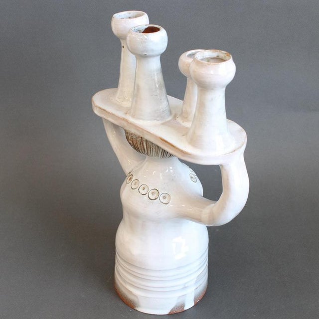 Sculptural Ceramic Pottery Porter Candleholder by Jacques Pouchain for Atelier Dieulefit, 1960s-1970s For Sale - Image 14 of 18