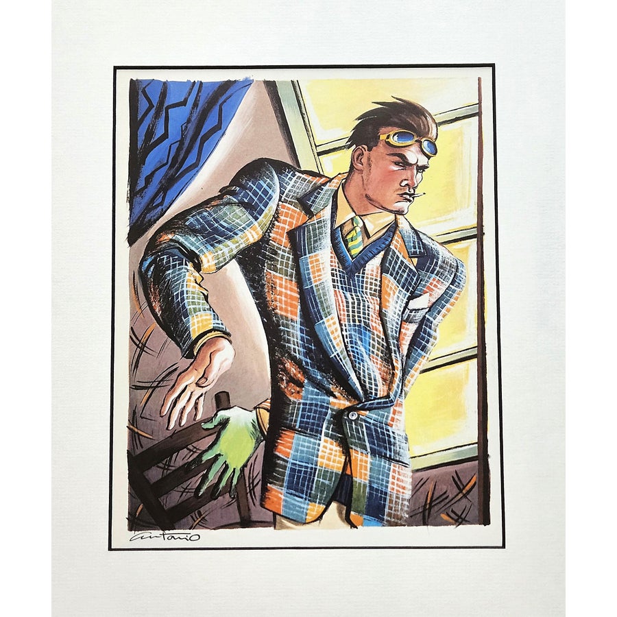 1985 Men's Fashion Print by Antonio Lopez, Matted | Chairish