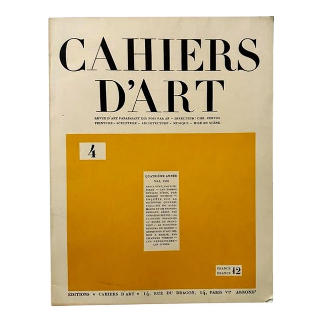 Antique Cahiers D’Art, Year 3, No. 9 (1928)/Leger/Le Corbusier For Sale