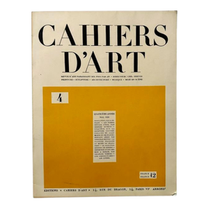 Antique Cahiers D’Art, Year 3, No. 9 (1928)/Leger/Le Corbusier