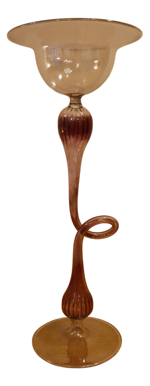 Blown Glass Candleholder by Parise Glassworks, 1980s