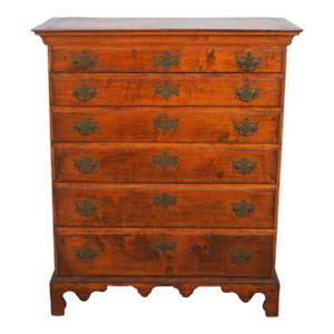 Antique American Maple 6 Drawer Chest