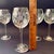 Transparent Vintage Toscany Hand Blown Wine Glasses Set of 5 – Romanian Mid-Century Floral Cut Crystal Stemware - Toy57 Pattern For Sale - Image 8 of 8